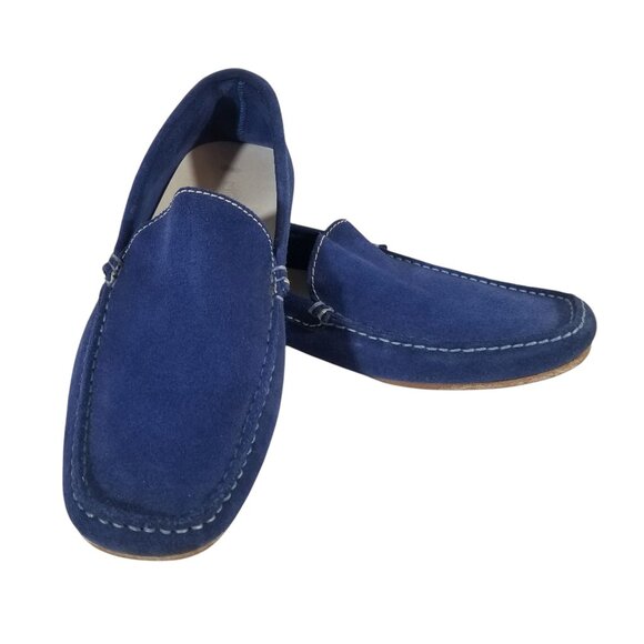 Diesel Blue Suede Loafers - Picture 2 of 13